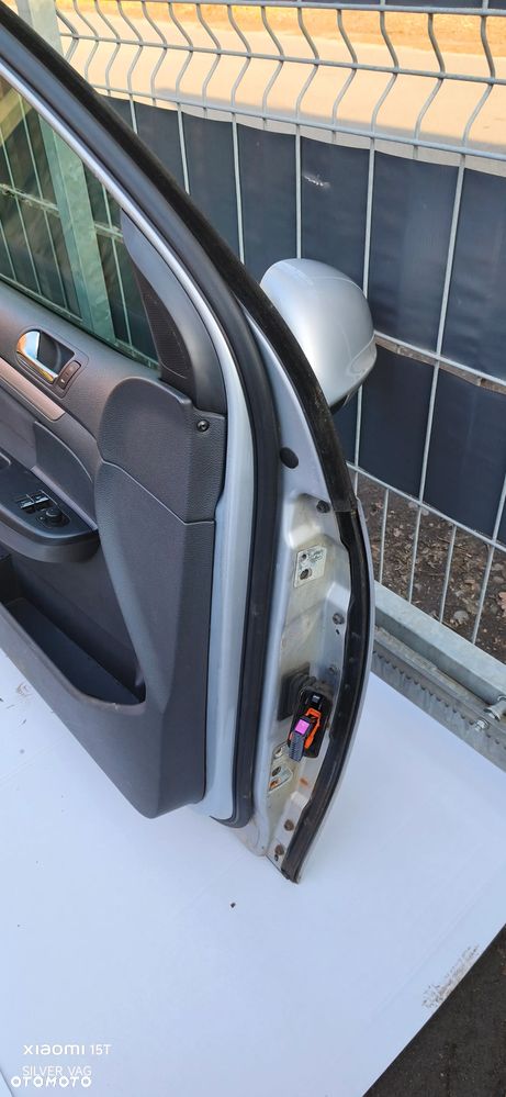 Drzwi kompletne Lewe Prawe VW GOLF 5 LA7W V części przód przednie 3D srebrne kierowcy poszycie - 7