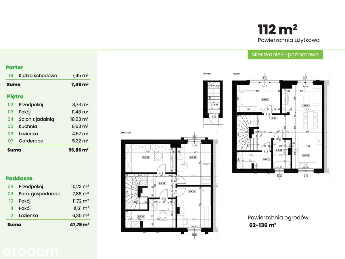 Apartament z dużym ogrodem 95m2 - Miasteczko Zielone Ogrody - Pełny obrazek: 5/13