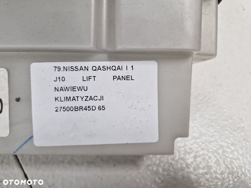 nissan qashqai 1 i j10 lift panel nawiewu klimatyzacji 27500br45d - 8