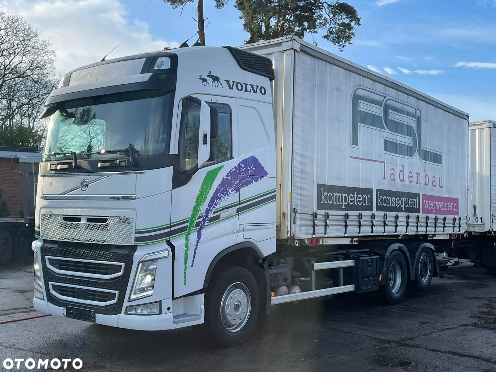 Volvo FH ;  firanka napojówka * przewierty * 6x2 * bdf * - 11