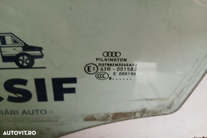 Geam usa fata stanga 43R-001582 43R-001582 Audi A4 B8/8K [2007 - 2011 - 2