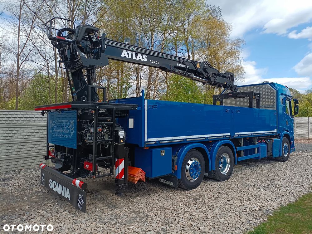 Scania ''S''  G 450* 6x2*+DŻWIG KRAN HDS ATLAS 206.3VE  WYSÓW 11,2m * Sterowanie Radiowe* ROTATOR* CHWYTAK do PALET* Skrzynia 6.8m* 298000km - JAK NOWA* z NIEMIEC - 26