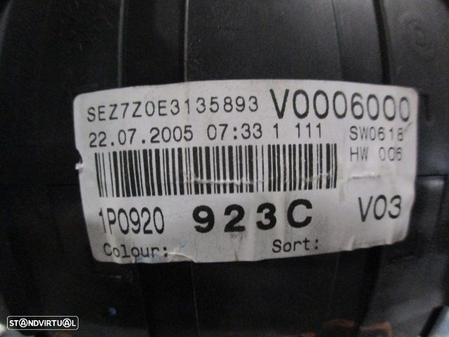 Quadrante 1P0920923C 110080280029 SEAT LEON 2005 1.9 TDI 0P MPH DIGITAL Vidro Partido - 4