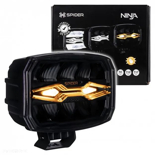 Reflektor drogowy LED X-SPIDER NINJA owalny lampa halogen dalekosiężny - 1