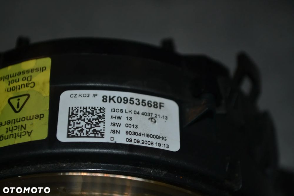 AUDI A4 B8 A5 Q5 TAŚMA AIRBAG POD KIEROWNICĘ 8K0953568F - 2