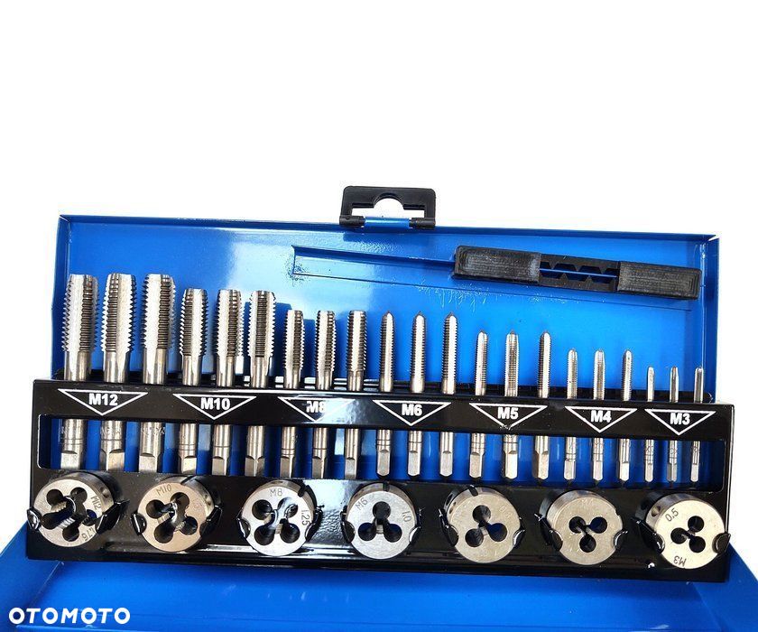 Zestaw gwintowników i narzynek M3-M12 32 el. - 10