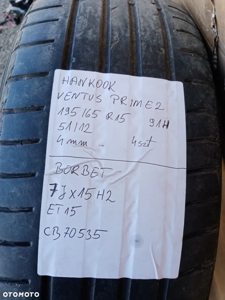 Alufelgi alusy BORBET 5X108 7J x 15H2 ET15 CB70535 - 12
