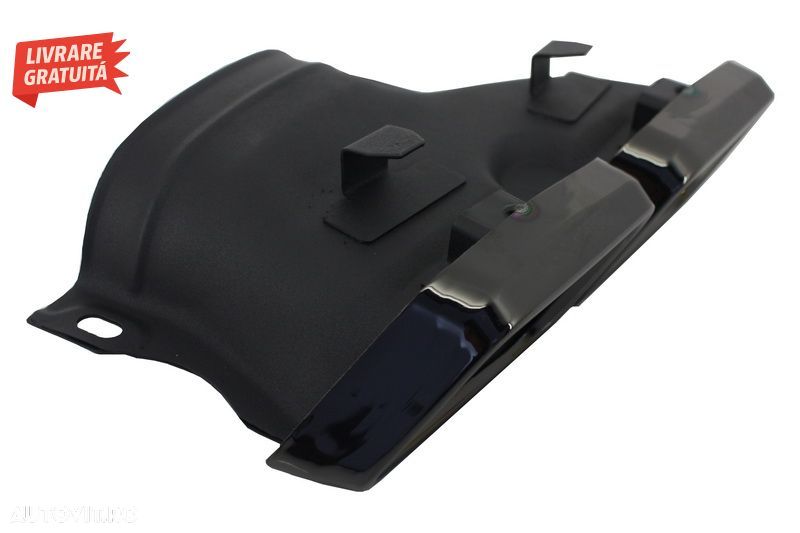 Difuzor Bara Spate cu Ornamente tobe Negre Mercedes C-Class W205 S205 (2014-2020) - livrare gratuita - 8