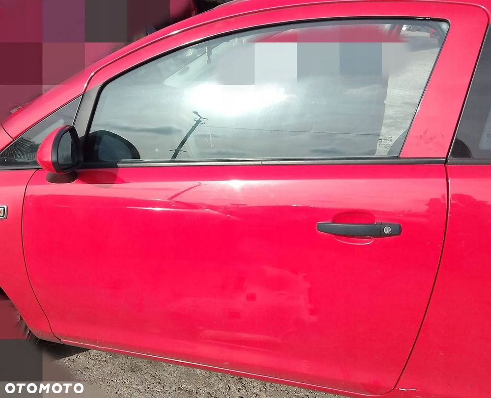 OPEL CORSA D 3D DRZWI LEWE PRZÓD PRZEDNIE - 1