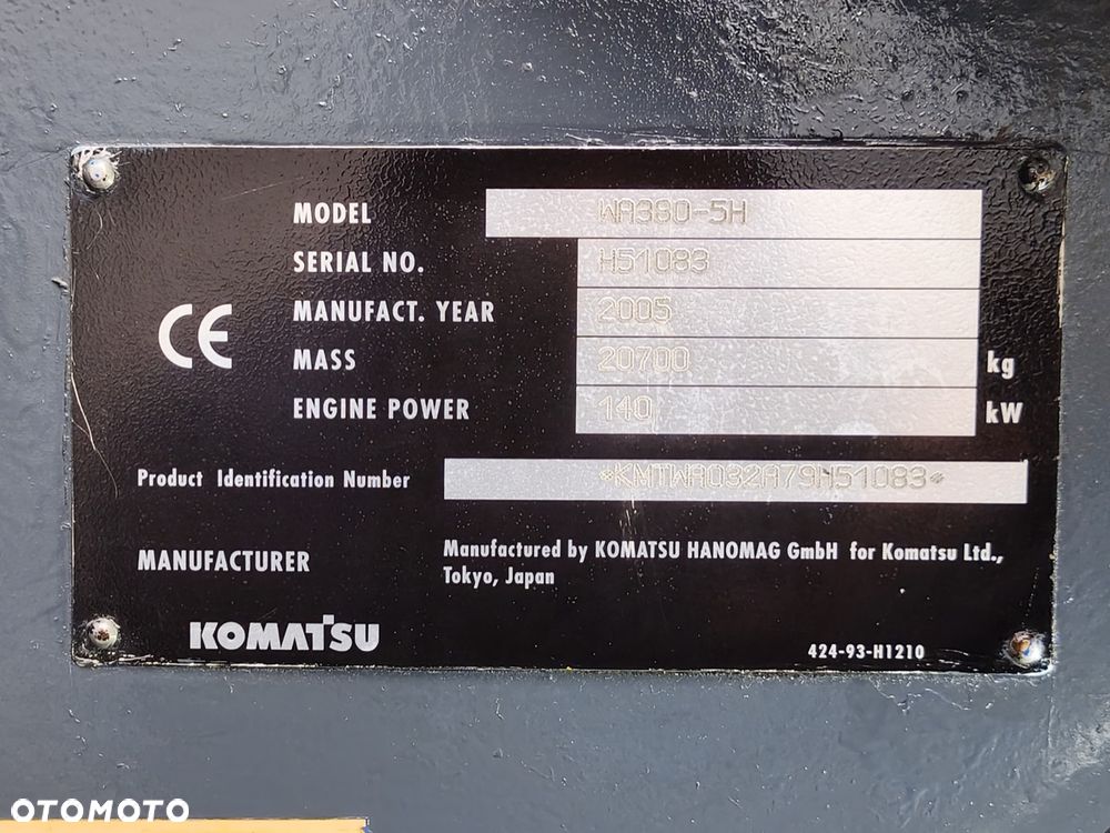 Komatsu WA380-5H - 9
