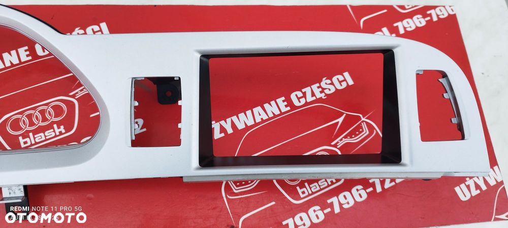 Ramka Osłona Licznika Srebrna Audi A6 C6 2009 Części Blask Gołdap - 4