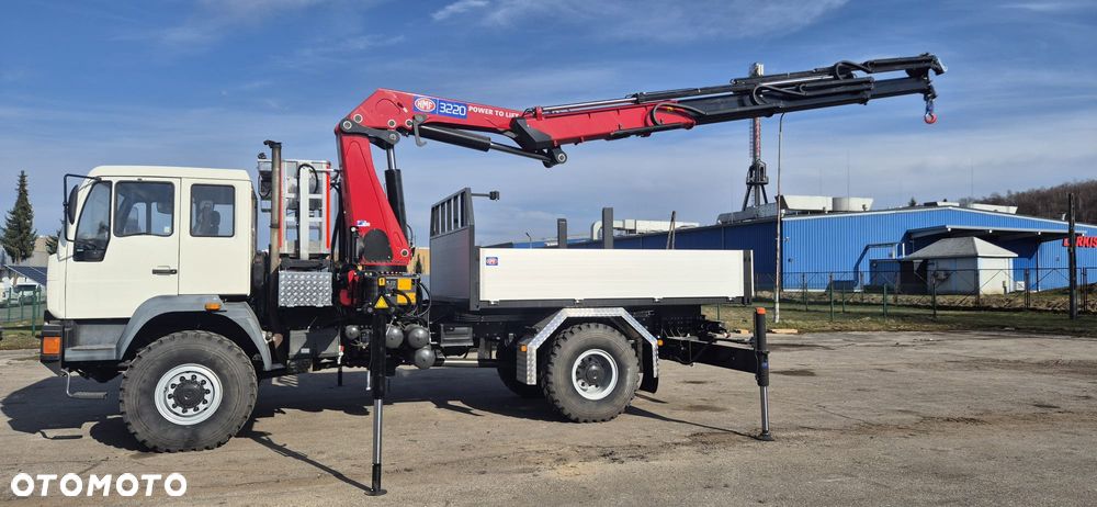 MAN LE 4x4 + nowy żuraw crane HDS HMF 3220-K5 RCS