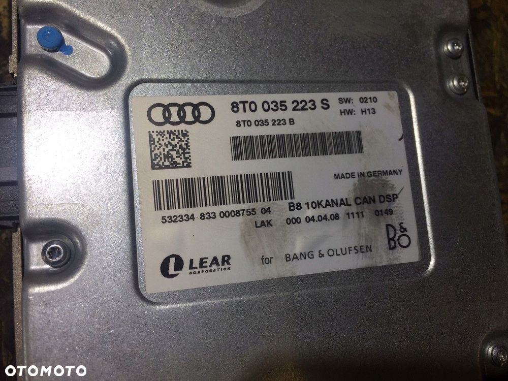 audi a4 b8 a5 wzmacniacz bang olufsen 8t0035223s - 9