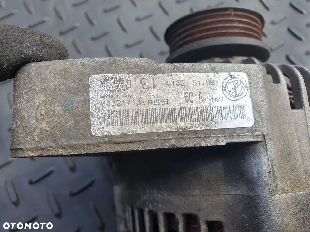 FIAT PUNTO II 1.2 PEUGEOT 206 ALTERNATOR 63321713 MAGNETI MARELLI ORYGINAŁ - 3