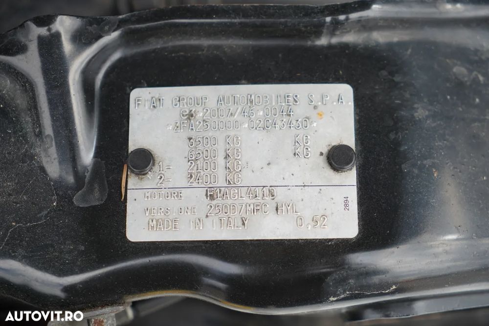 Fiat DUCATO / FURGON / VAN MARFĂ / 3 LOCURI / EURO 6 - 37