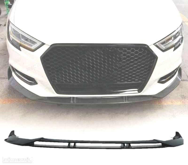 SPOILER LIP AUDI A3 S LINE SEDAN 17-20 LOOK RS3 ABT - 1