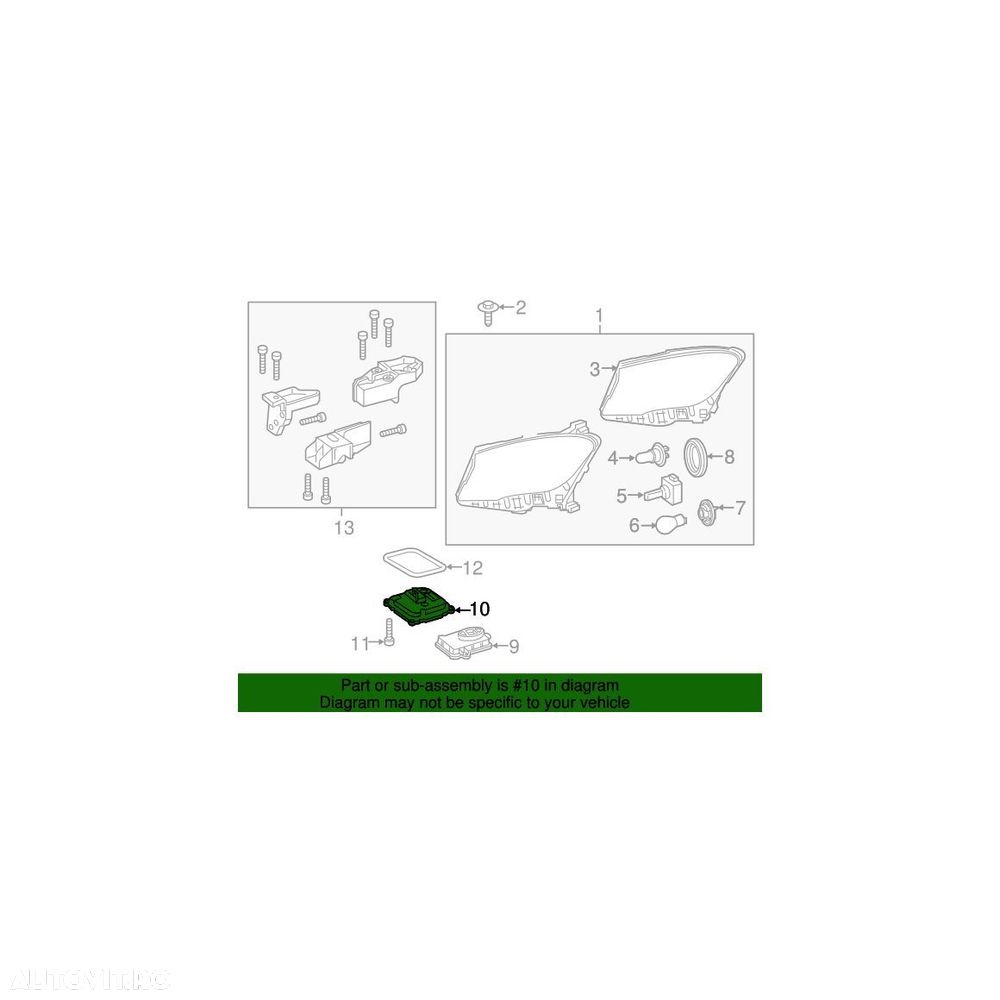 Modul Far LED Mercedes A2189009303 - 6