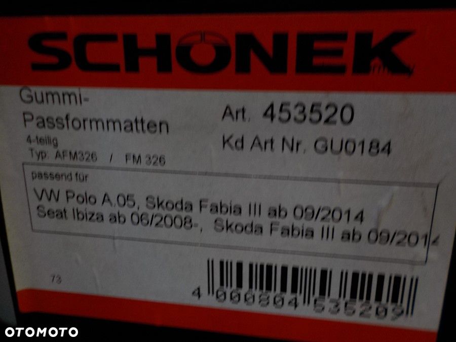 FABIA III IBIZA 09R- DYWANIKI NOWE SCHONEK - 1
