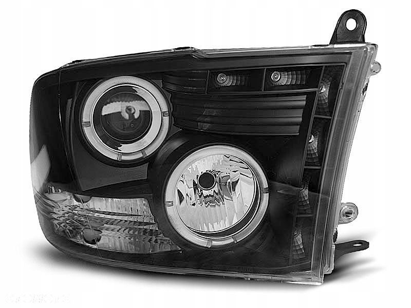Lampy Reflektory Dodge Ram 09-11 Angel Eyes Black - 1