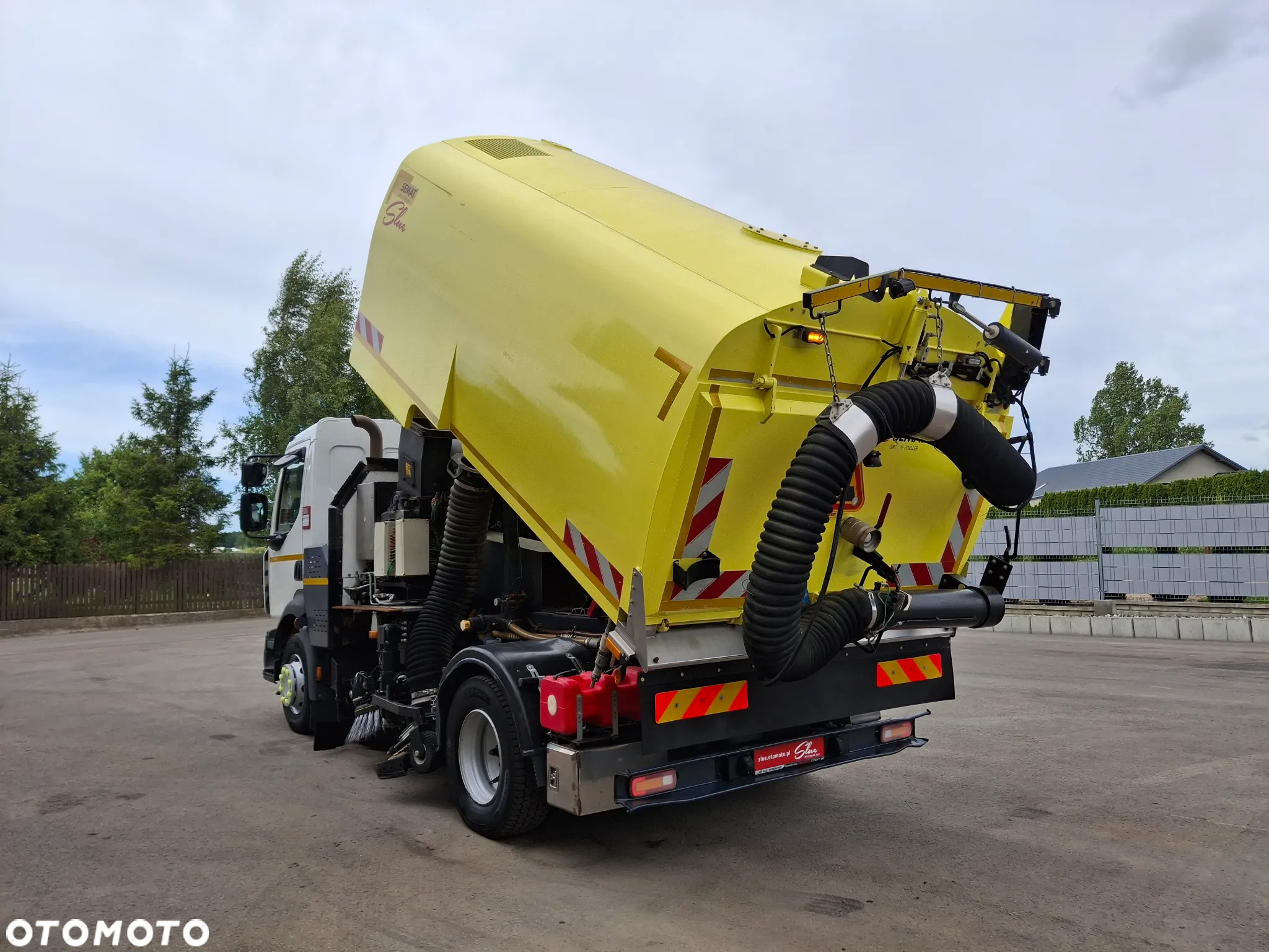 Renault D16 Midlum Zamiatarka SEMAT Zoeller FAUN Karcher Listwy Wysokiego Ciśnienia Szczotki L/R Rura Do Liści 2017r EURO 6 - 8