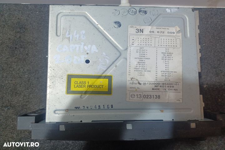 Radio cd  96672509  - FARA COD Chevrolet Captiva 1 [facelift] [2011 - - 2