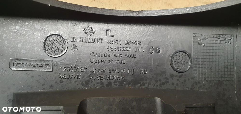Osłona obudowa kolumny kierowniczej Opel Vivaro B Trafic III 484719846R 93867996 - 7