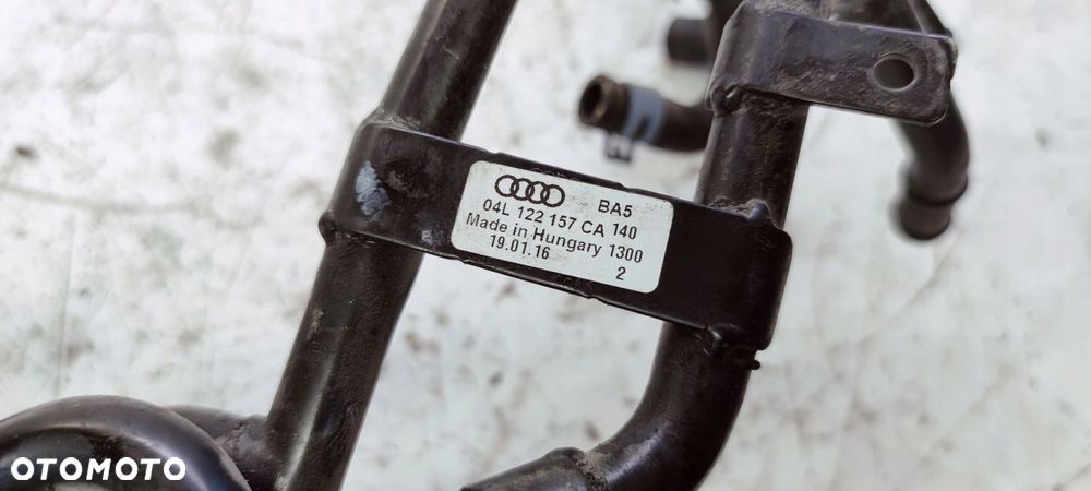 WĄŻ RURA RURKA WODY AUDI A4 A5 2.0 TDI 04L122157CA - 2