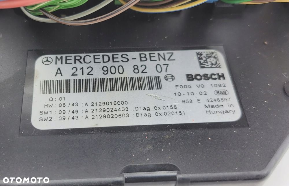 MERCEDES W204 MODUŁ SAM STEROWNIK A2129008207 - 6