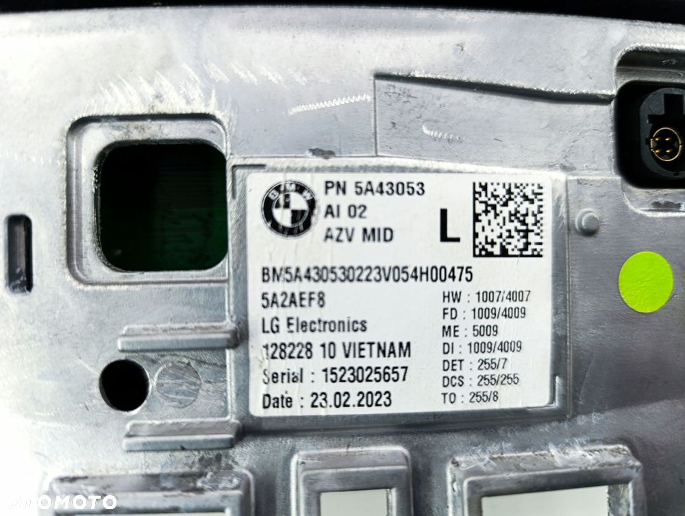 bmw u06 u11 ekran wyŚwietlacz 5a43053 - 5