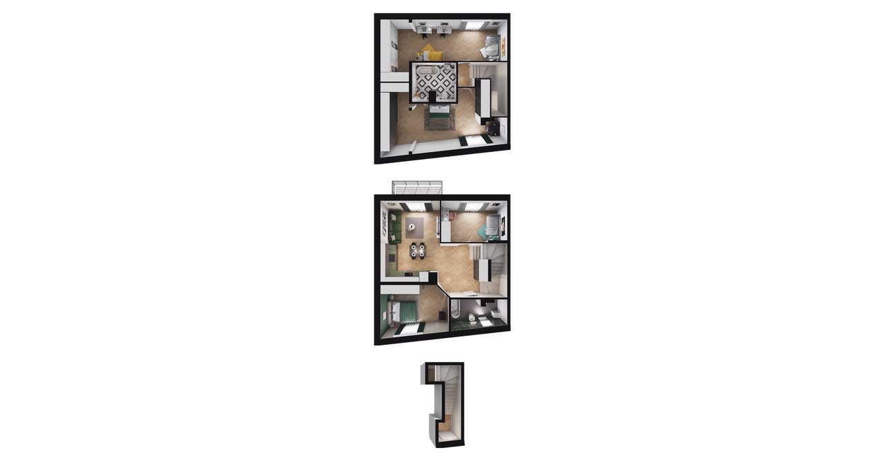 5-pokojowe mieszkanie 78m2 + balkon Bezpośrednio - Pełny obrazek: 3/7