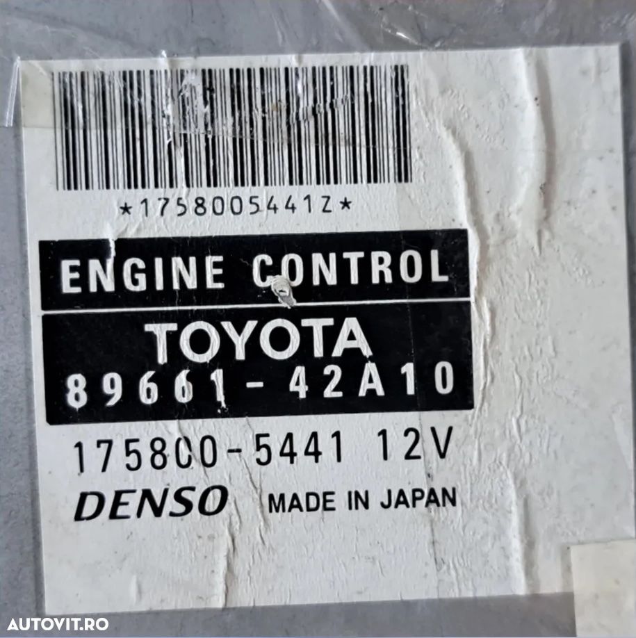 Pachet kit pornire calculator Ecu modul motor Denso compatibil cu Toyota Rav 4 II motor 2,0d d-4d 1cd-ftv - 3