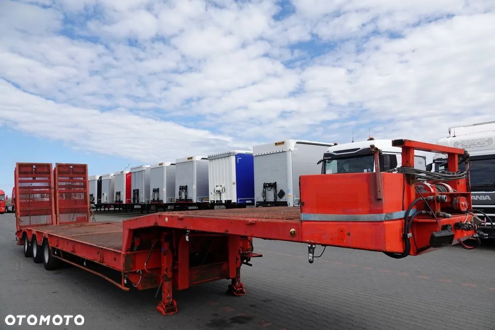 Faymonville VEREM NACZEPA LAWETA NISKOPODWOZIE / NAJAZDY HYDRAULICZNE / 3 OSIOWA / DMC: 34 tony / WAGA: 11 500 kg / - 8