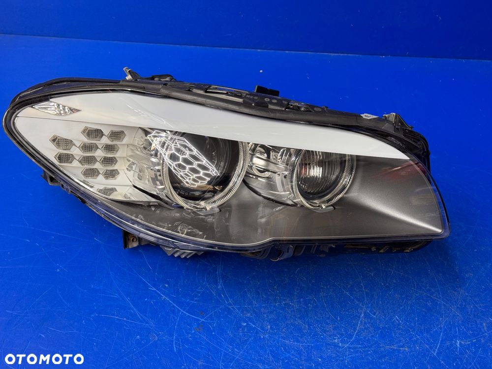 LAMPY BI XENON BMW F10 F11 DYNAMIC SKRETNE KOMPLETNE BDB EU - 9