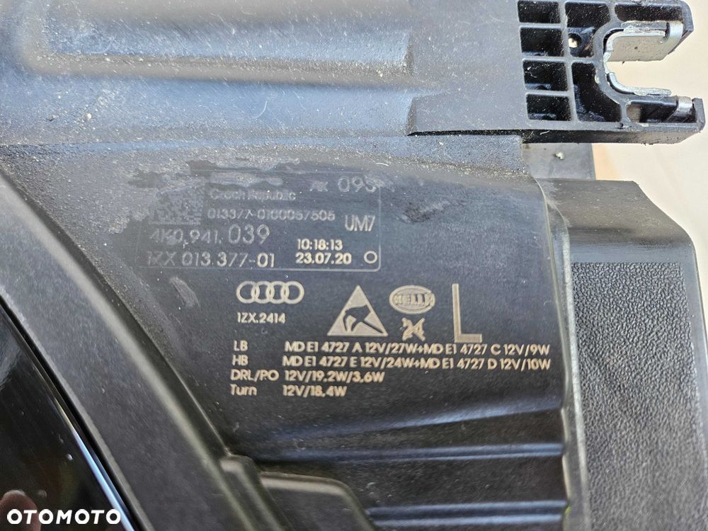AUDI A6 C8 lampa lewa przód reflektor FULL LED MATRIX 4K0941039 - 8