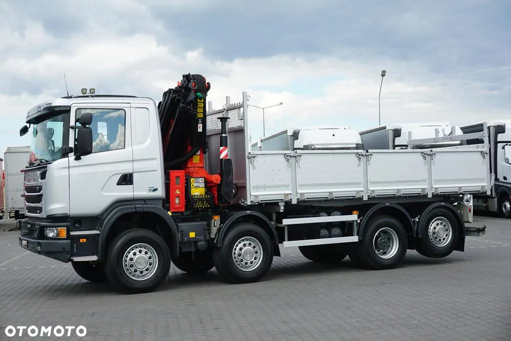 Scania G 400 / E 5 / 8 X 4 / 4 x 4 / WYWROTKA + HDS / TRIDEM / PALFINGER PK 26002 / MANUAL - 25