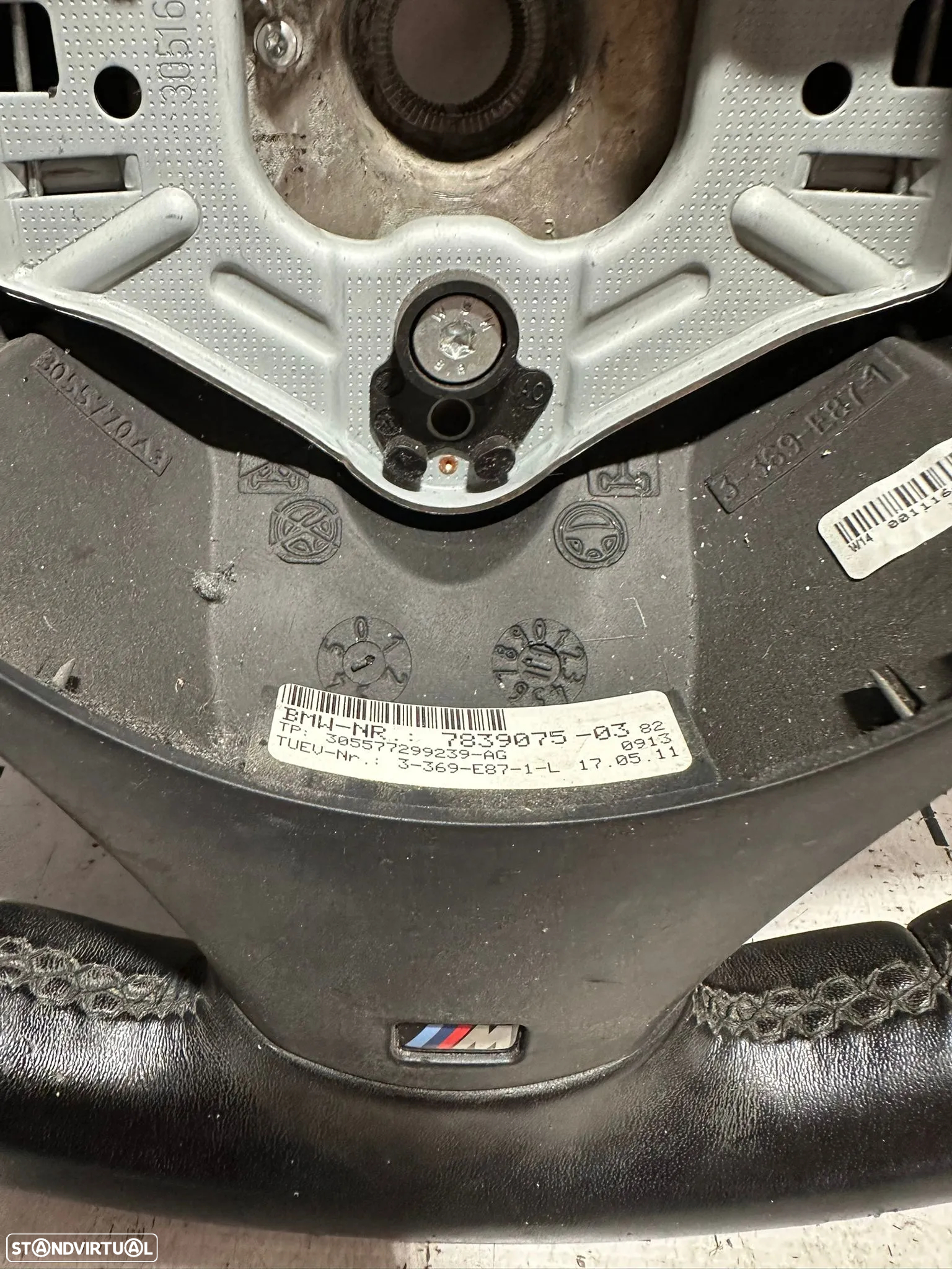 .Volante Multifunções Comandos Original BMW Pack M Serie 1 3 Pele Perfurada 7839075 - 7