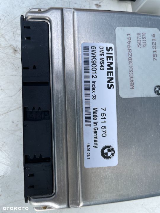 Zestaw do odpalenia MS43 Bmw M54b30 sterownik ews klucz stacyjka manual - 2