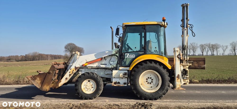 Fermec terex case 760, 3 łyżki , widły, - 10