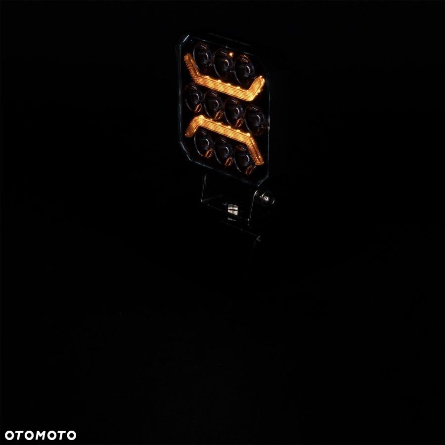 lampa robocza led 10xled + 2x pasek led amber do pojazdów i maszyn - 3