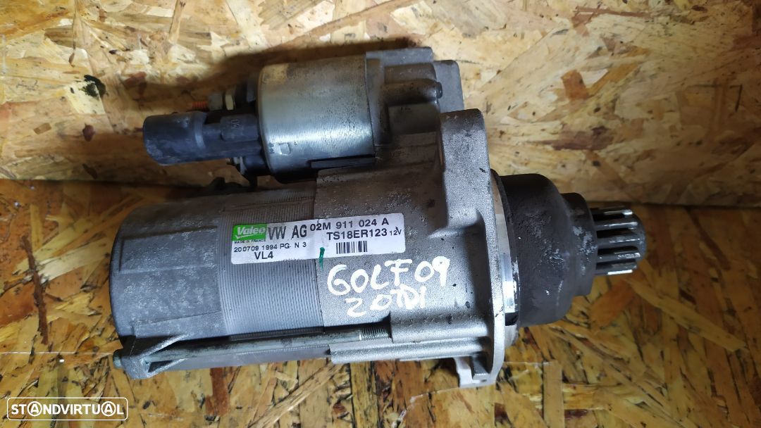 MOTOR DE ARRANQUE VOLKSWAGEN GOLF VI 2.0TDI 02M911024A - 1