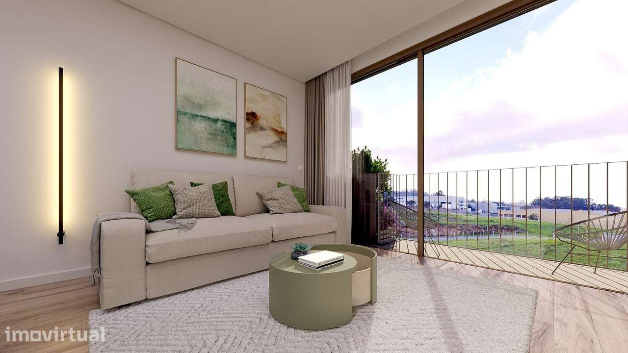 Apartamento T2 no Condomínio Fechado Jardins da Seara – Lote 8 - Grande imagem: 2/14