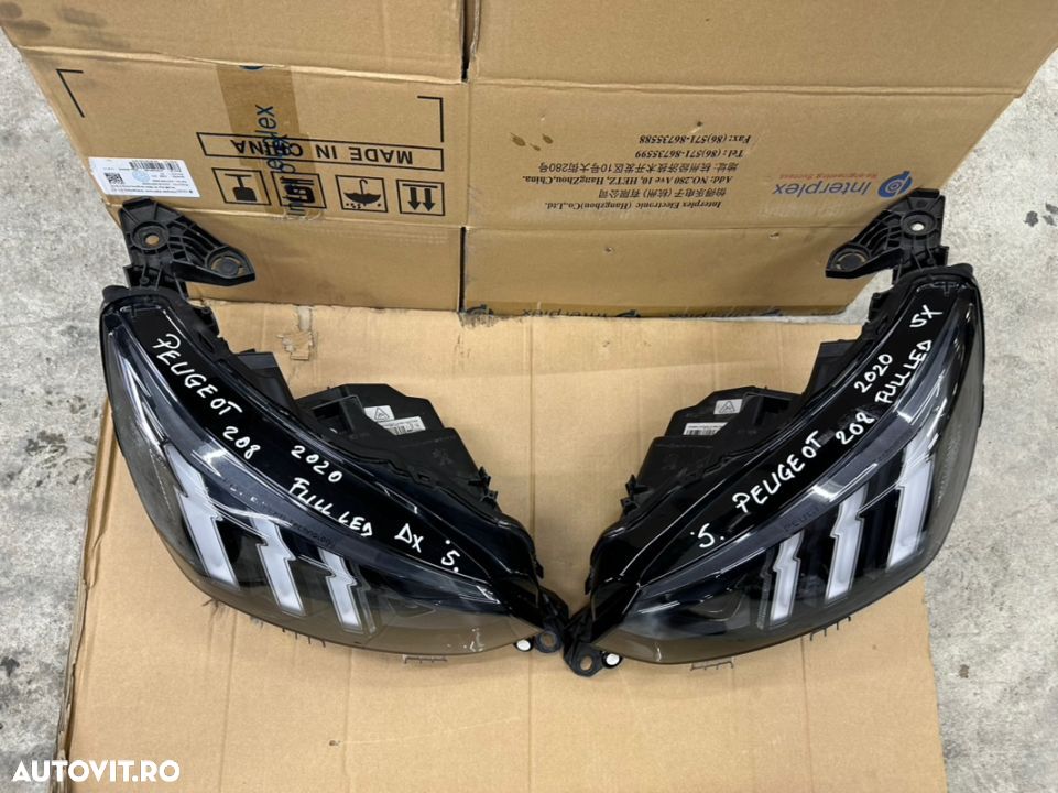 Far complet full led PEUGEOT 208 an 2021 cod L287074 si L287075 - 2