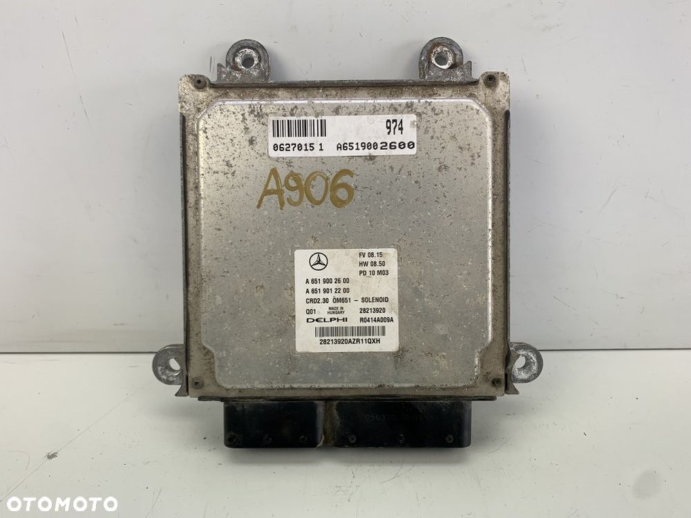 sterownik silnika komputer mercedes sprinter w906 2.2 cdi A6519002600 A6519012200 - 1