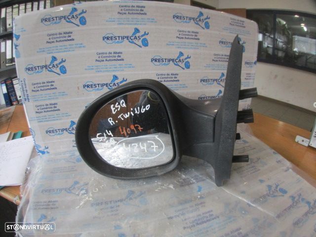 Espelho Esp4247 RENAULT TWINGO 2 FASE 1 2007 1.2I 75CV 3P CINZA ESQ ELETRICO 5 PINOS - 1