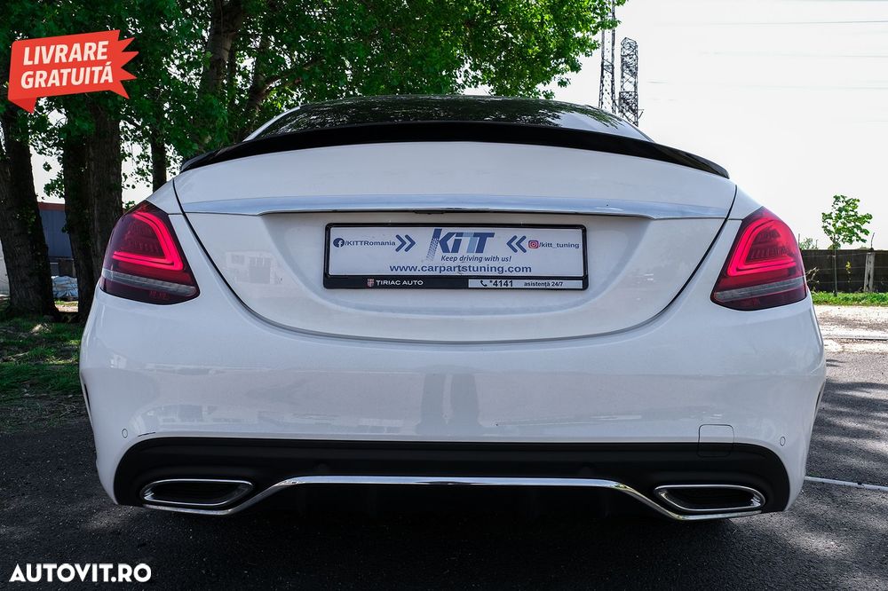 Eleron Portbagaj Mercedes C-Class W205 (2014-2020) Design Negru Lucios- livrare gratuita - 17