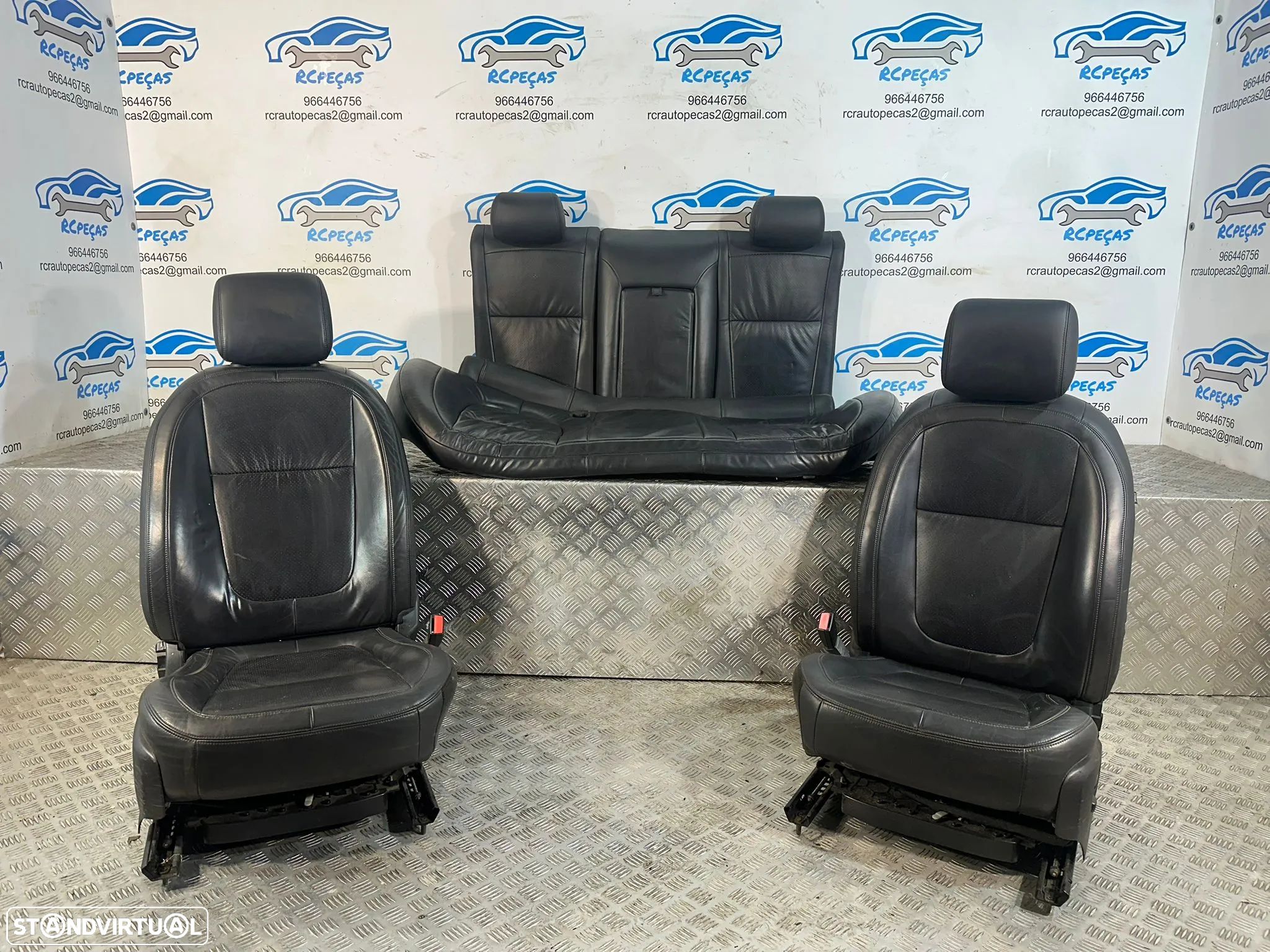 Conjunto Bancos Eletricos Pele Perfurada Jaguar XF X250 2007 - 2015 - 1
