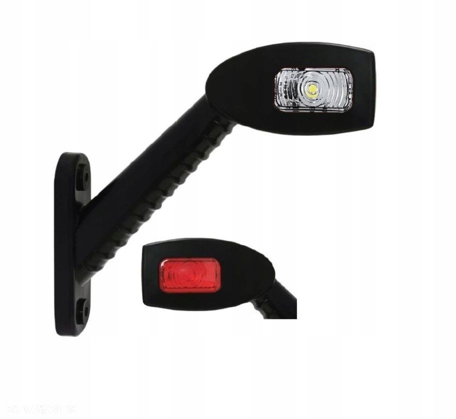 lampa obrysowa kmr8 led 178mm 12/24v lewa uniwersalna - 3