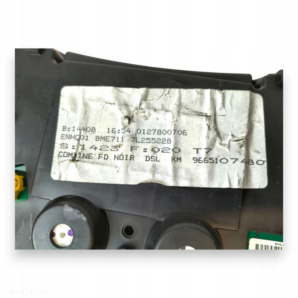 LICZNIK ZEGARY 9665107480 Peugeot 308 I 1.6 2.0 HDI Diesel europa 07-13 - 8