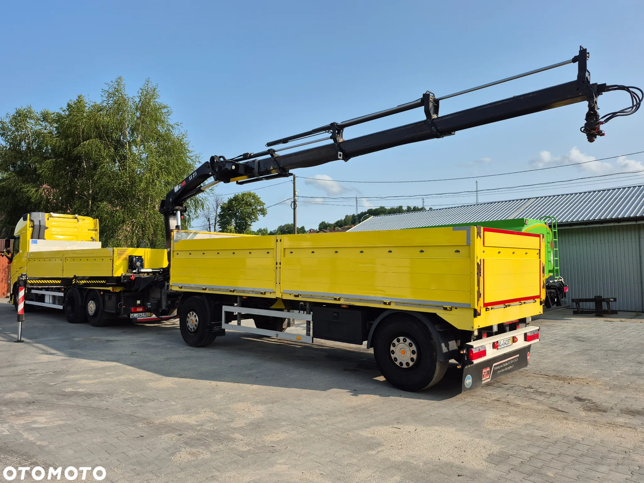 Volvo ZESTAW VOLVO 460 +HIAB 211EP-3 HIDUO +ROTATOR +PRZYCZEPA - 19