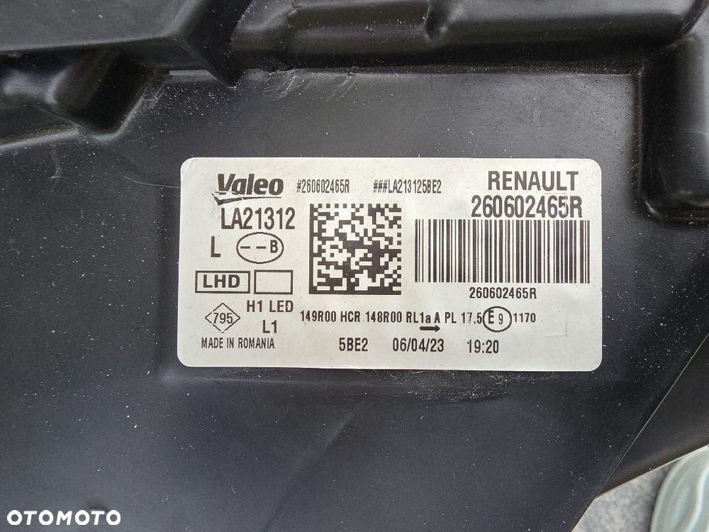 DACIA DUSTER 2 II LIFT Lampy przód Full Led 260602465R 260106194R Białe - 13